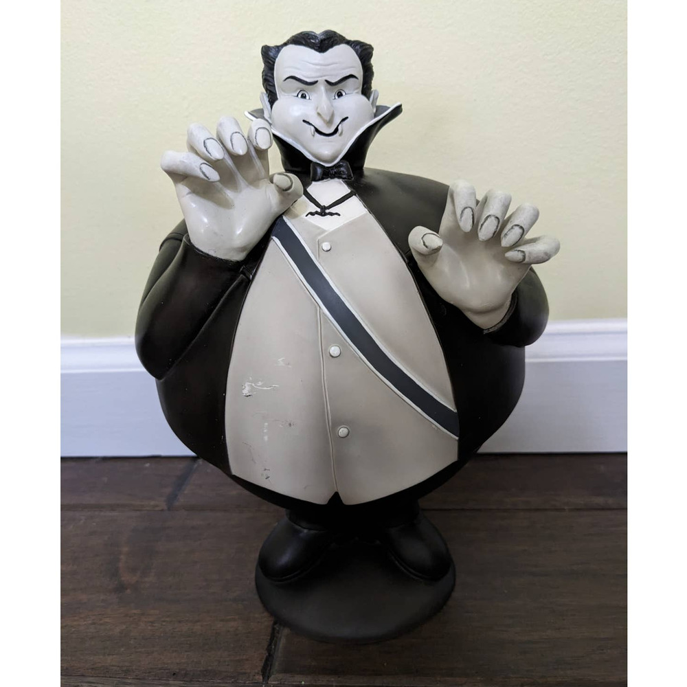 Department 56 Dracula Flip Tops Candy Bowl Dish Container Halloween vintage 2002